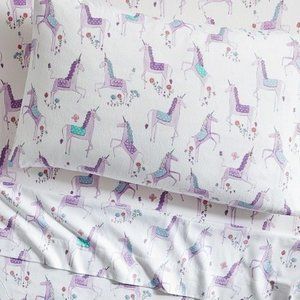 pottery barn kids unicorn sheets